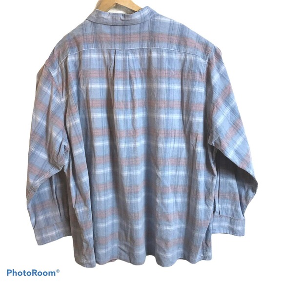 ROWM Mens Big Tall 2XT Long Sleeve Lightweigt Corduroy Shirt Dusty Blue $69 - Picture 5 of 5